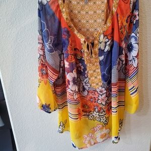 Fig & Flower Floral Blouse